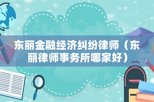 東麗金融經濟糾紛律師（東麗律師事務所哪家好）
