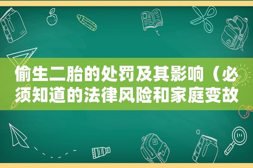 偷生二胎的處罰及其影響（必須知道的法律風險和家庭變故）