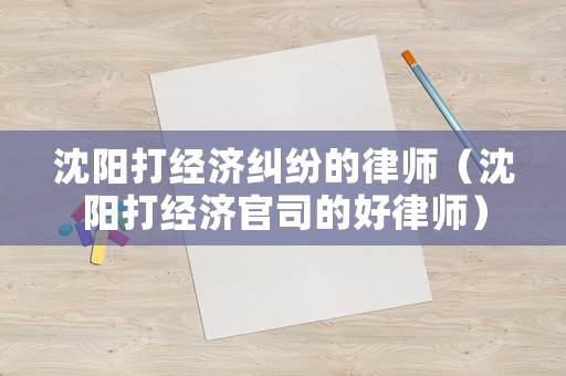沈陽(yáng)打經(jīng)濟(jì)糾紛的律師（沈陽(yáng)打經(jīng)濟(jì)官司的好律師）