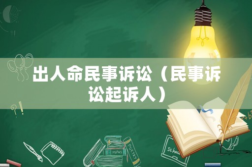 出人命民事訴訟（民事訴訟起訴人）