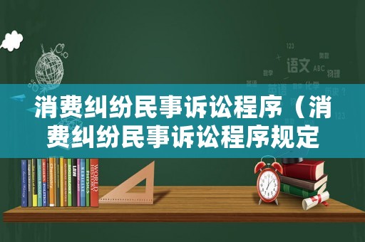 消費糾紛民事訴訟程序（消費糾紛民事訴訟程序規定）