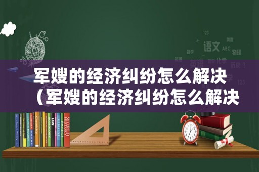 軍嫂的經濟糾紛怎么解決（軍嫂的經濟糾紛怎么解決的）