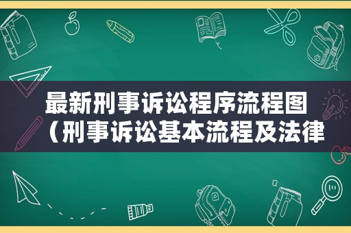 最新刑事訴訟程序流程圖（刑事訴訟基本流程及法律依據）