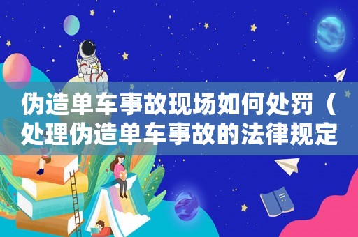 偽造單車事故現場如何處罰（處理偽造單車事故的法律規定）