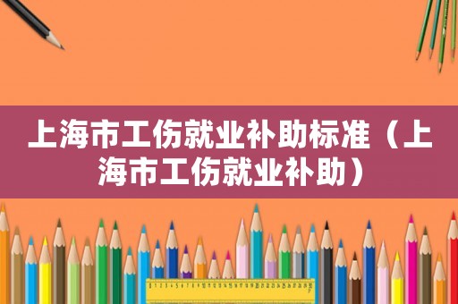 上海市工傷就業補助標準（上海市工傷就業補助）
