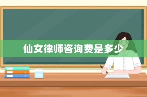 仙女律師咨詢費是多少