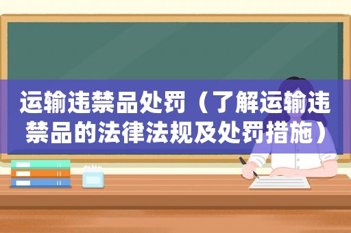 運輸違禁品處罰（了解運輸違禁品的法律法規及處罰措施）