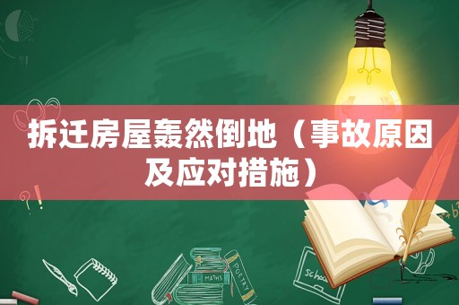 拆遷房屋轟然倒地（事故原因及應對措施）