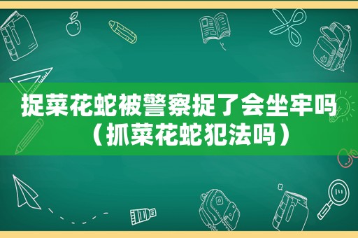 捉菜花蛇被警察捉了會坐牢嗎（抓菜花蛇犯法嗎）